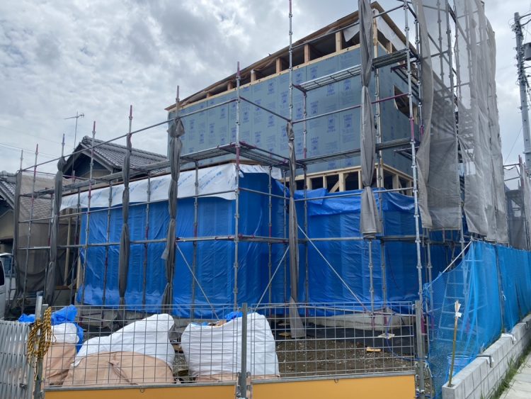 グランハウスｰグランハウス一級建築士事務所ｰ真夏の上棟ｰ上棟式ｰ現場監督ｰ現場管理