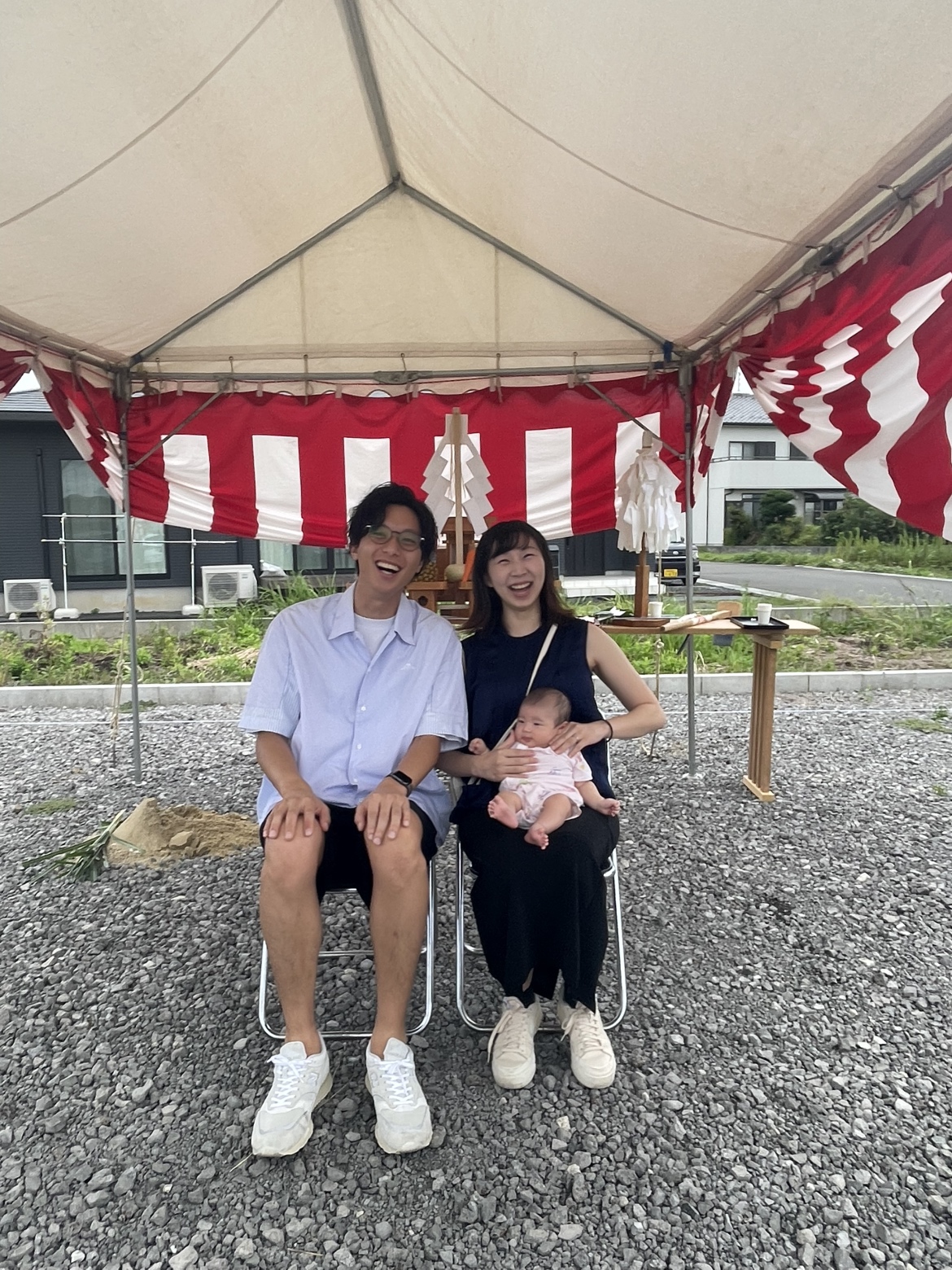 グランハウス‐グランハウス一級建築士事務所‐地鎮祭‐記念写真‐家づくりの思い出