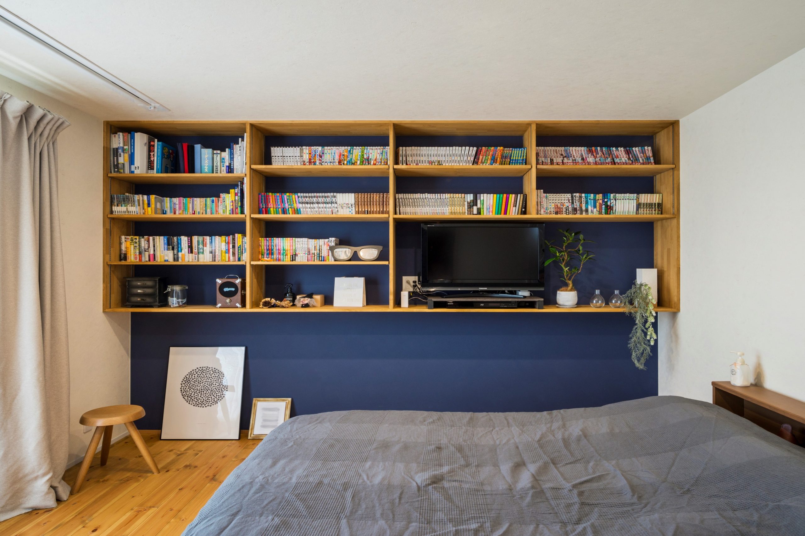 グランハウス‐グランハウス一級建築士事務所‐造作収納-見せる収納-本棚