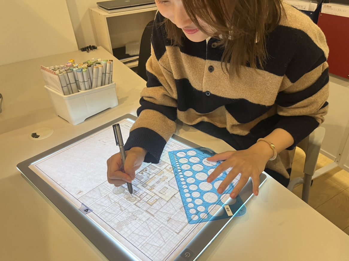 【設計アシスタントのお仕事】手描き図面ができるまで✍🏻