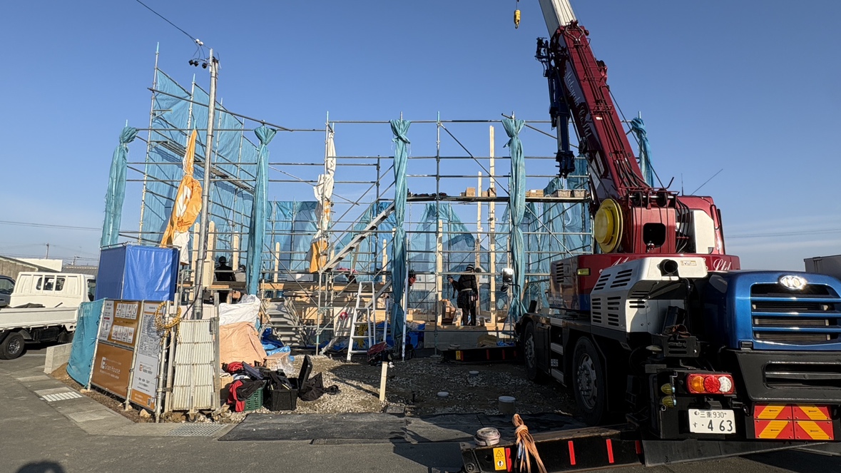 津スタジオで一棟目の・・・