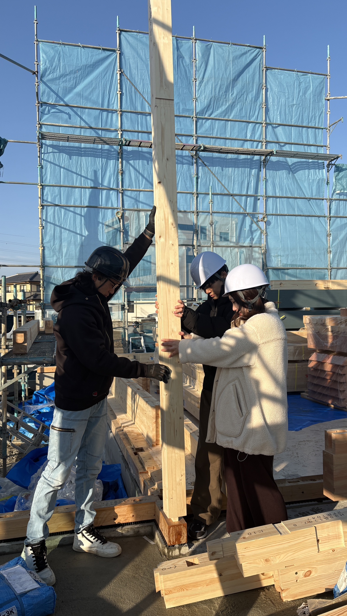 2グランハウス-グランハウス一級建築士事務所-津スタジオー上棟式-上棟一棟目