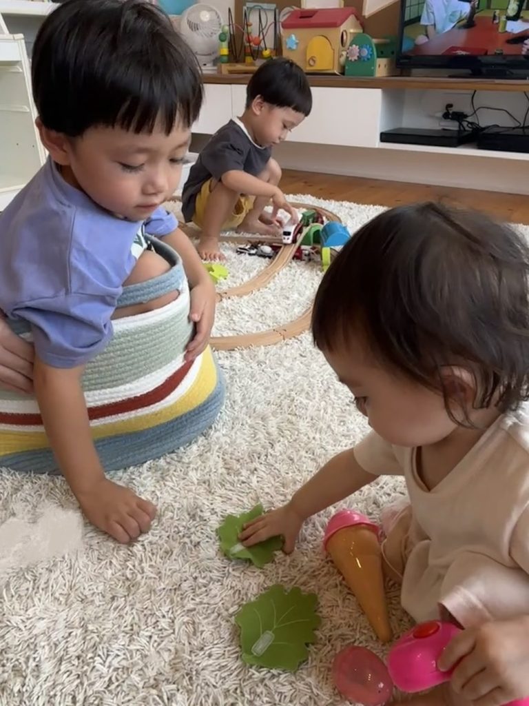 3グランハウス大垣スタジオキッズスペースでの様子